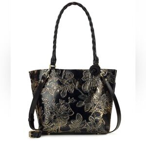 Alexia Medium Leather Bark Leaves Tote Bag, Macy's Exclusive
